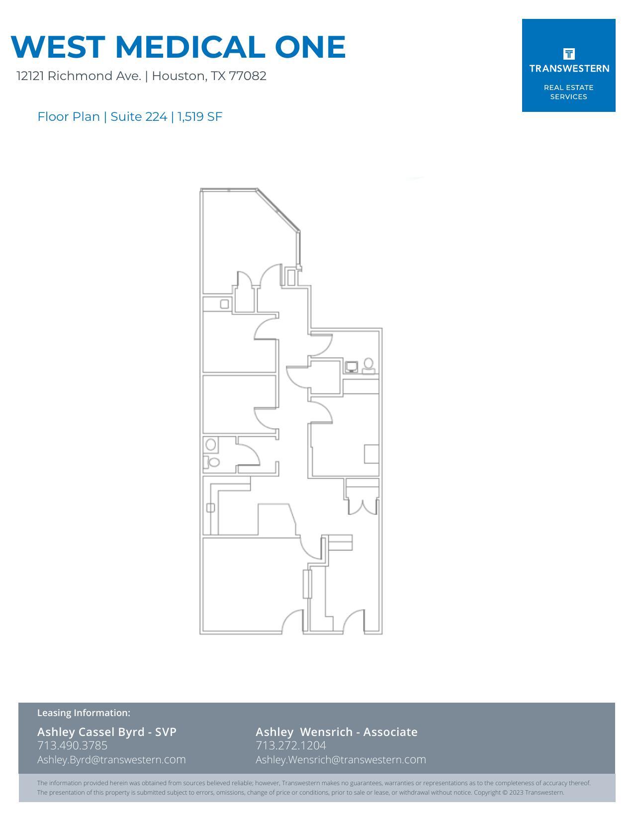 12121 Richmond Ave, Houston, TX à louer Plan d’étage– Image 1 sur 1