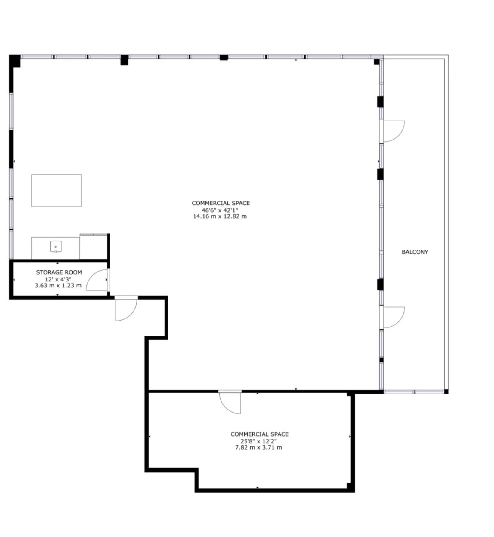 402 SW A St, Bentonville, AR à louer Plan d’étage– Image 1 sur 1
