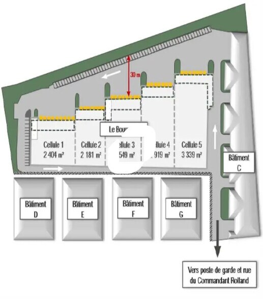 Local d’activités dans Le Bourget à louer - Plan de site – Image 1 sur 3