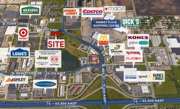 409 Town Center Blvd, Champaign, IL - VUE AÉRIENNE  vue de carte