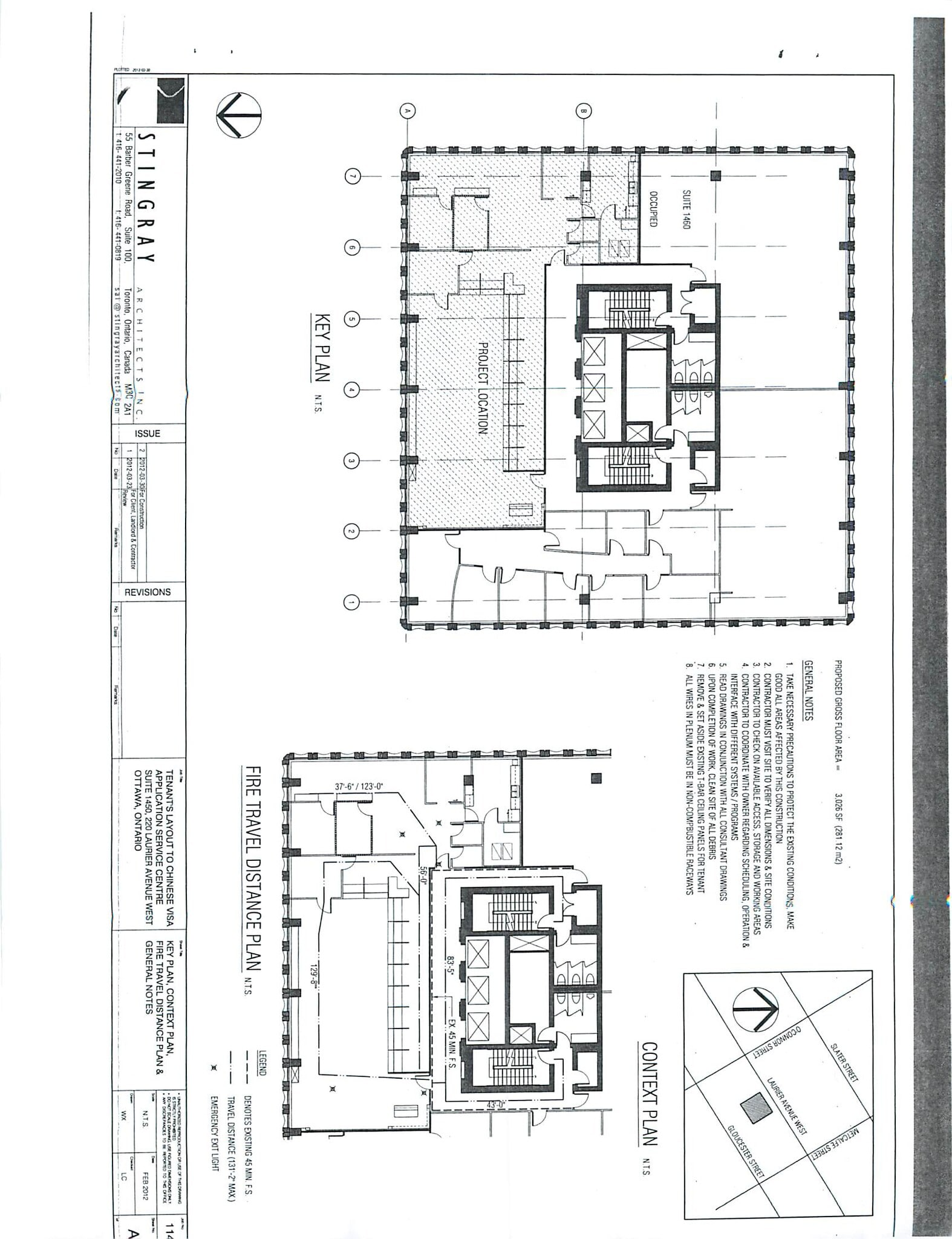 220 Laurier Av W, Ottawa, ON à louer Plan d’étage– Image 1 sur 9