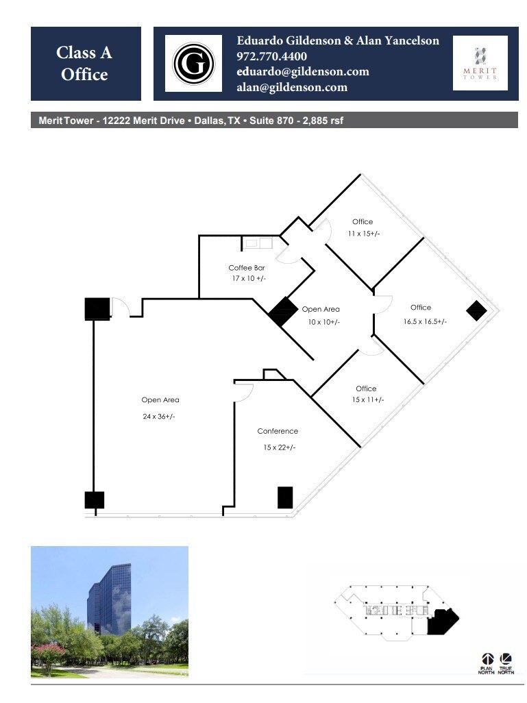 12222 Merit Dr, Dallas, TX à louer Plan d’étage– Image 1 sur 1
