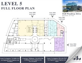 5120 Woodway Dr, Houston, TX à louer Plan d’étage– Image 2 sur 2