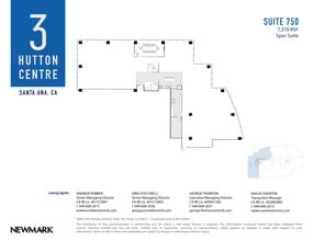 3 Hutton Centre Dr, Santa Ana, CA à louer Plan d’étage– Image 1 sur 2