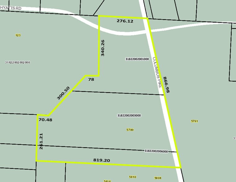 5700 Columbus Pike, Delaware, OH à vendre - Plan cadastral – Image 3 sur 7