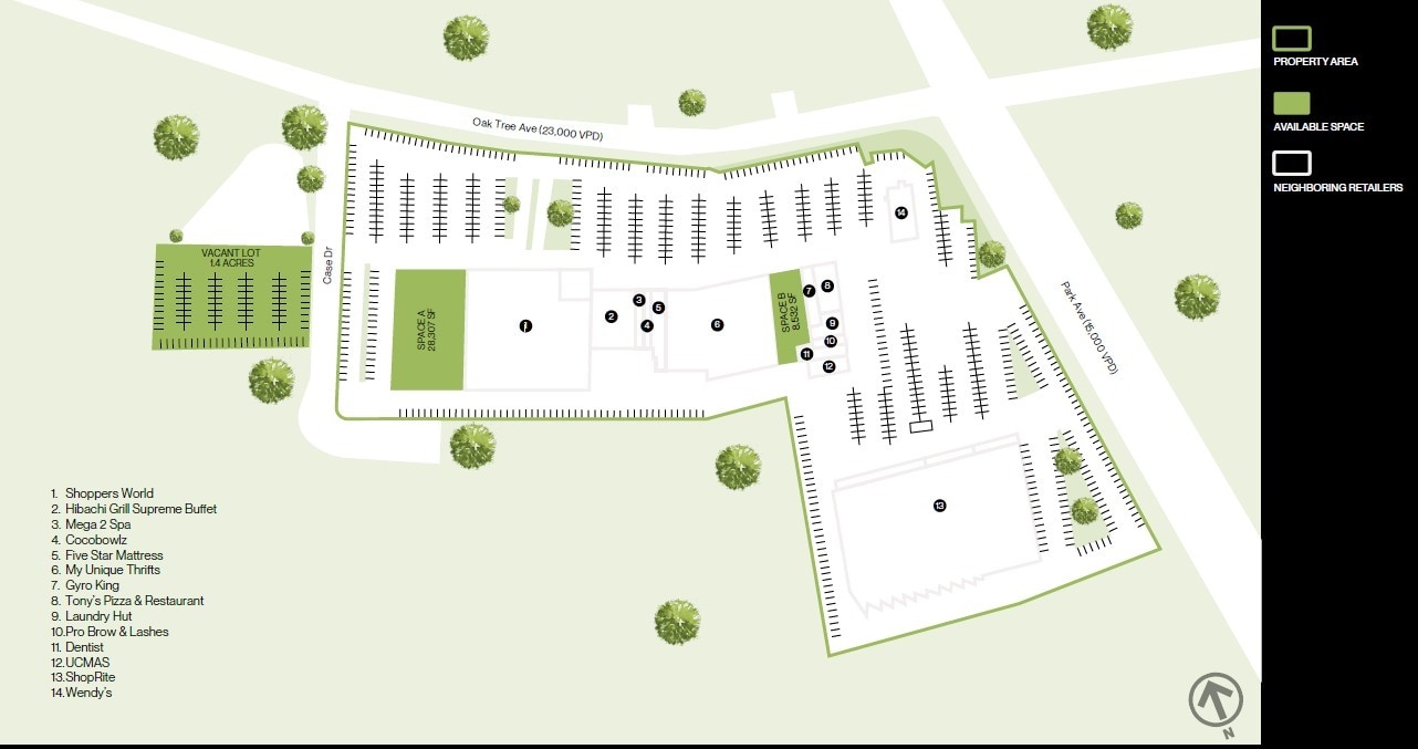 3600 Park Ave, South Plainfield, NJ à louer Plan de site– Image 1 sur 1