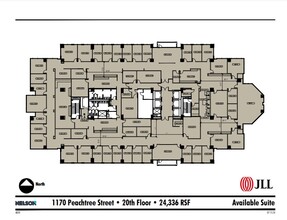 1170 Peachtree St, Atlanta, GA à louer Plan d’étage– Image 1 sur 1