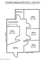 4025 W Chandler Blvd, Chandler, AZ à louer Plan d’étage– Image 2 sur 9