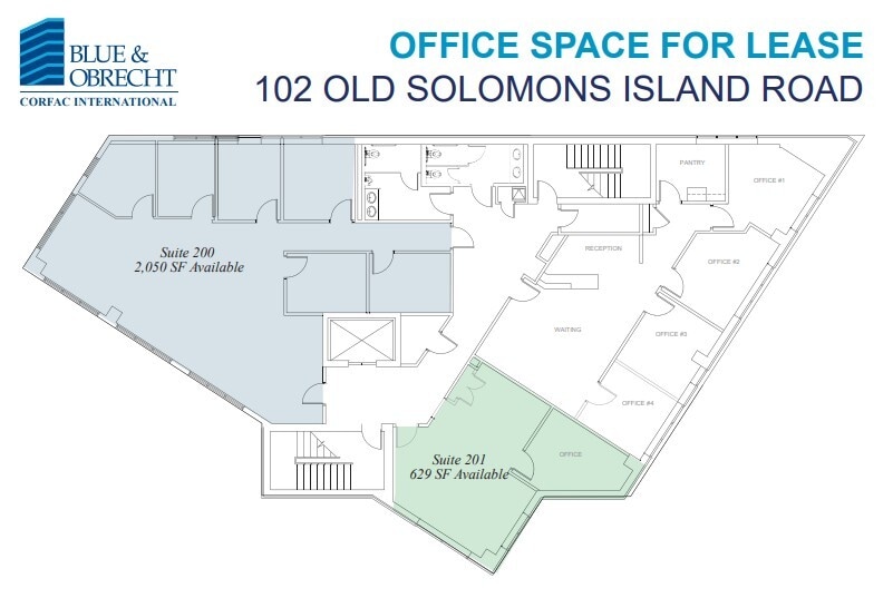 102 Old Solomons Island Rd, Annapolis, MD à louer Plan d’étage– Image 1 sur 1