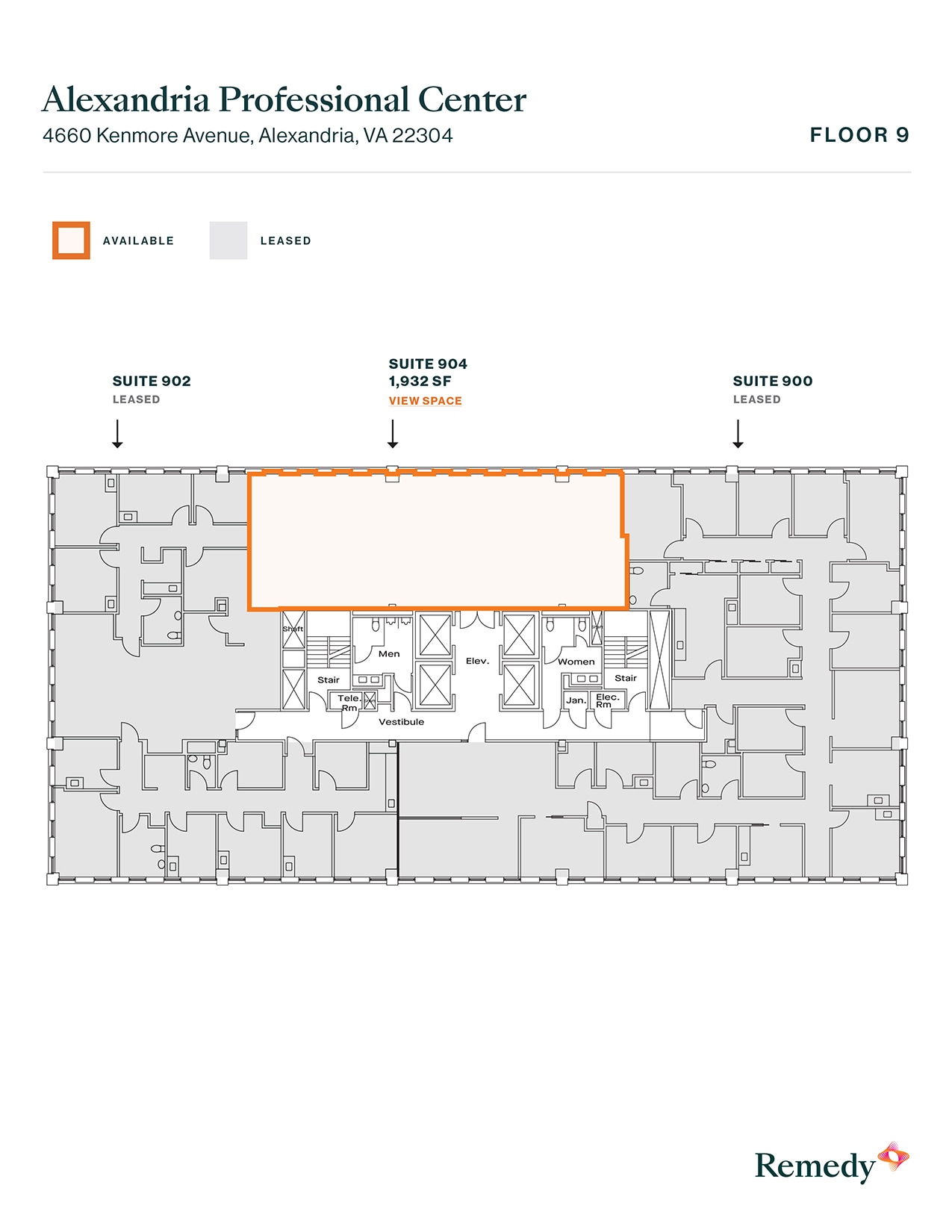 4660 Kenmore Ave, Alexandria, VA à louer Plan d’étage– Image 1 sur 1