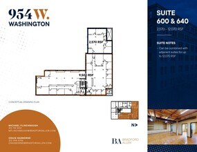 954 W Washington Blvd, Chicago, IL à louer Plan d’étage– Image 2 sur 19