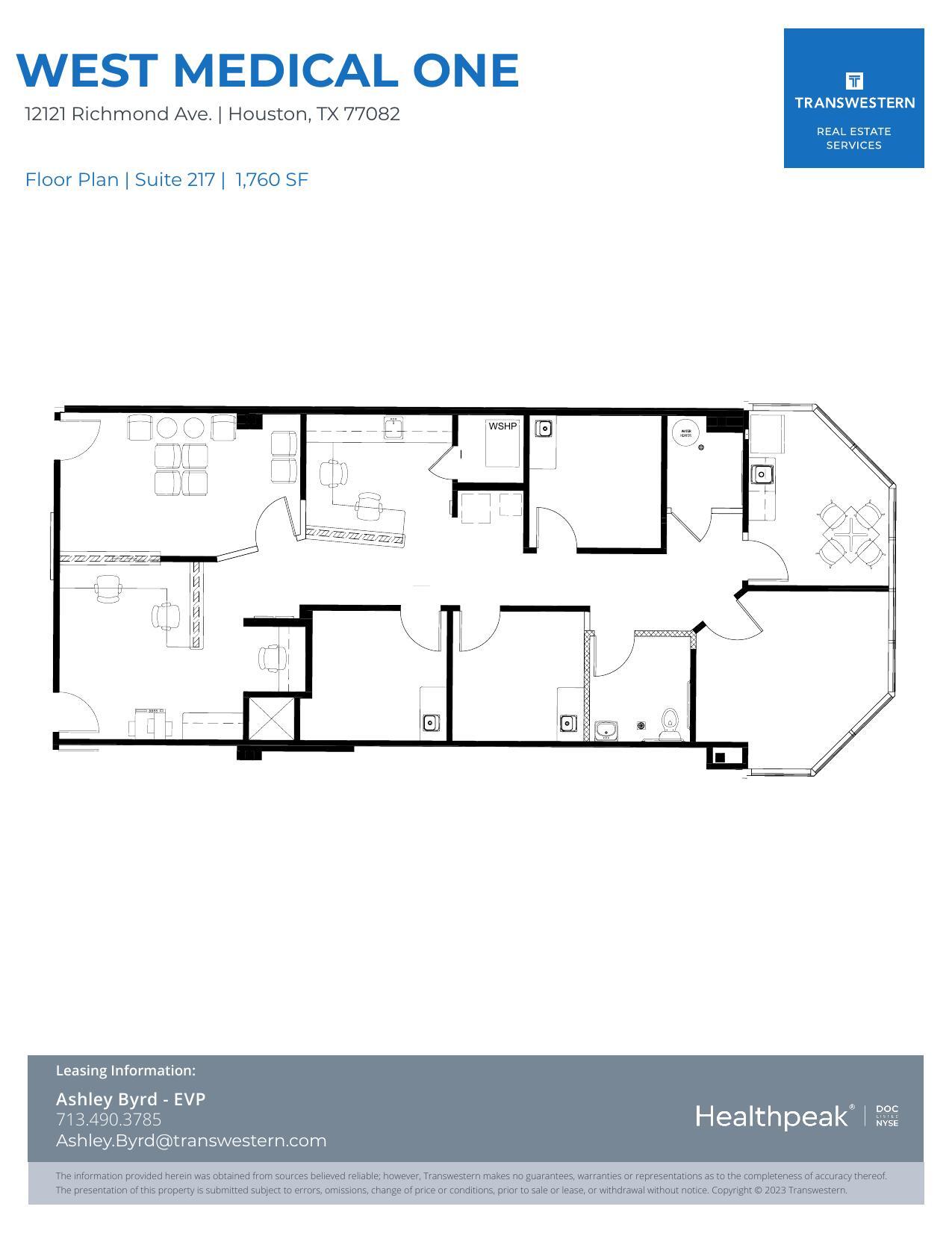 12121 Richmond Ave, Houston, TX à louer Plan d’étage– Image 1 sur 1