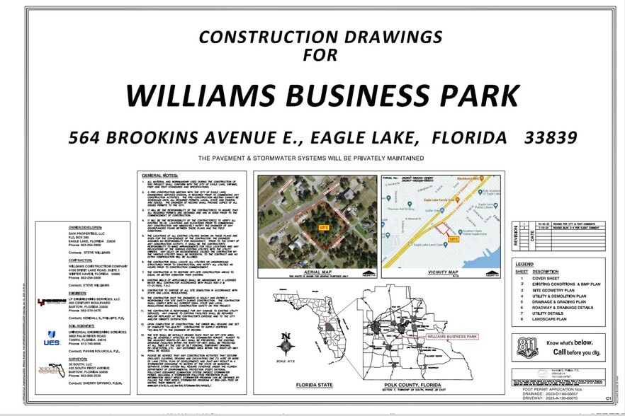 564 E Brookins Ave, Eagle Lake, FL à louer - Plan de site – Image 2 sur 22