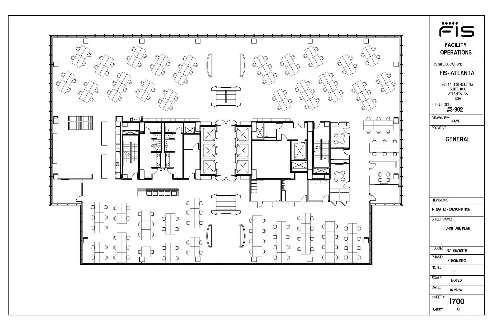201 17th St NW, Atlanta, GA à louer Plan d’étage– Image 1 sur 12