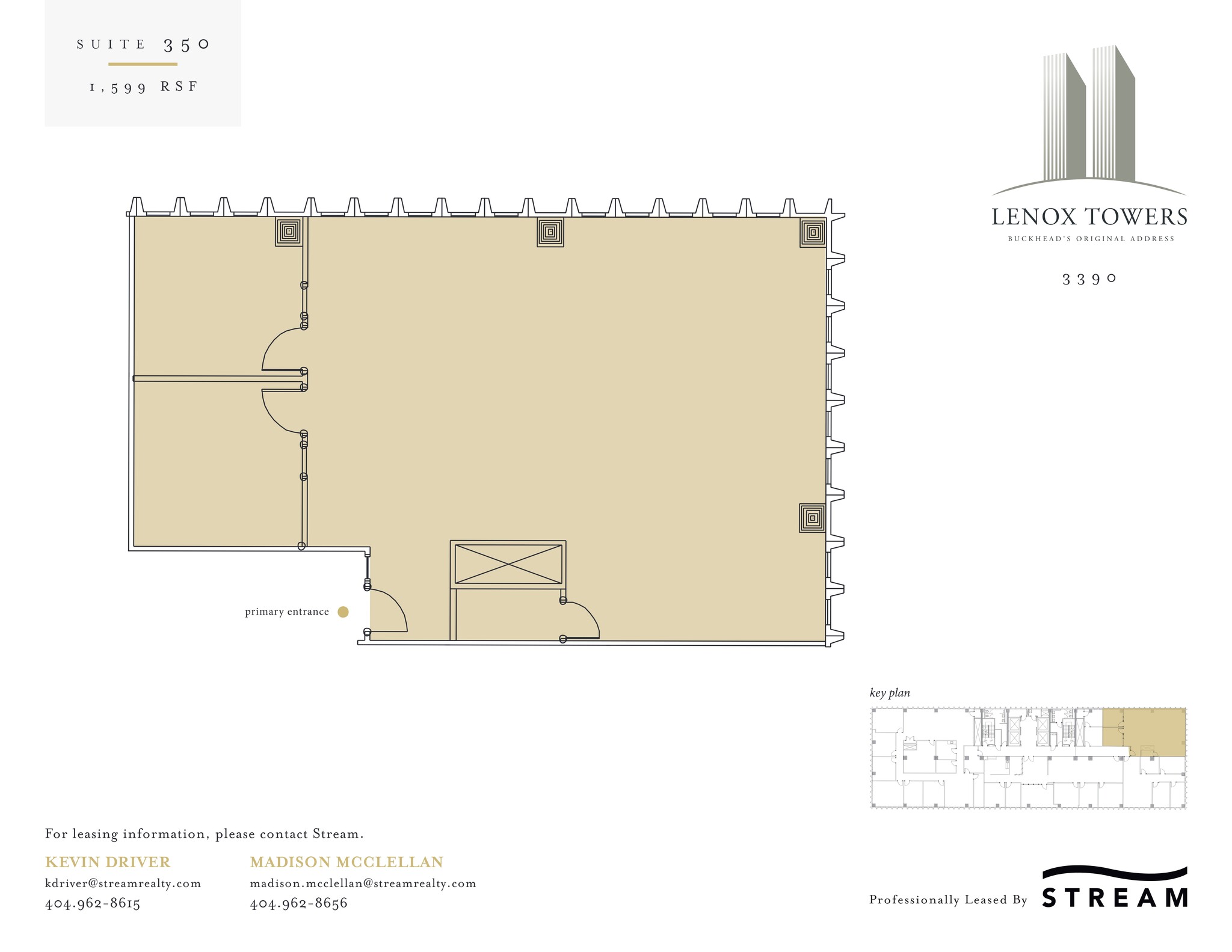 3400 Peachtree Rd NE, Atlanta, GA à louer Plan de site– Image 1 sur 1