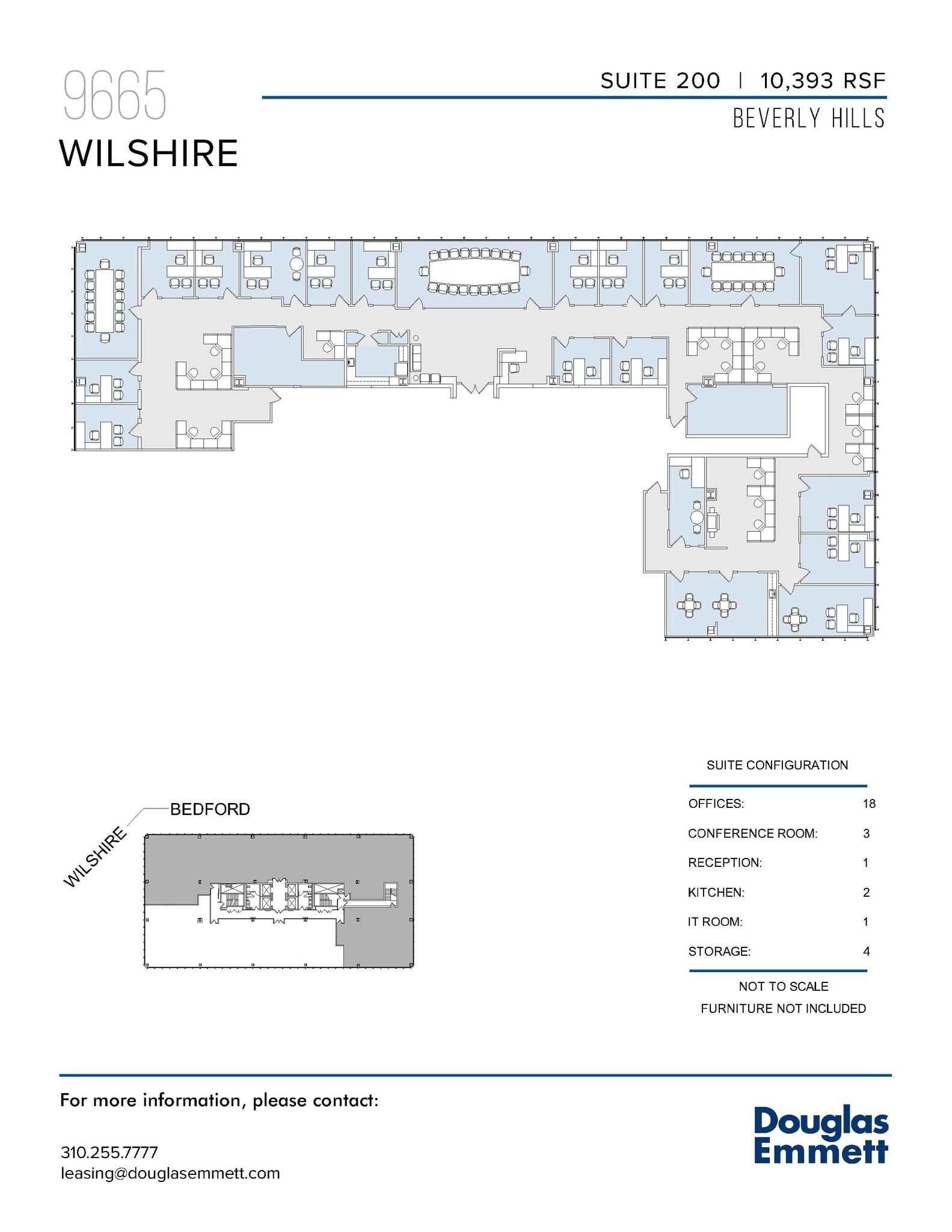 9665 Wilshire Blvd, Beverly Hills, CA à louer Plan d’étage– Image 1 sur 1