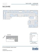 9665 Wilshire Blvd, Beverly Hills, CA à louer Plan d’étage– Image 1 sur 1