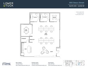 800 Gesco St, Charlotte, NC à louer Plan d’étage– Image 1 sur 1