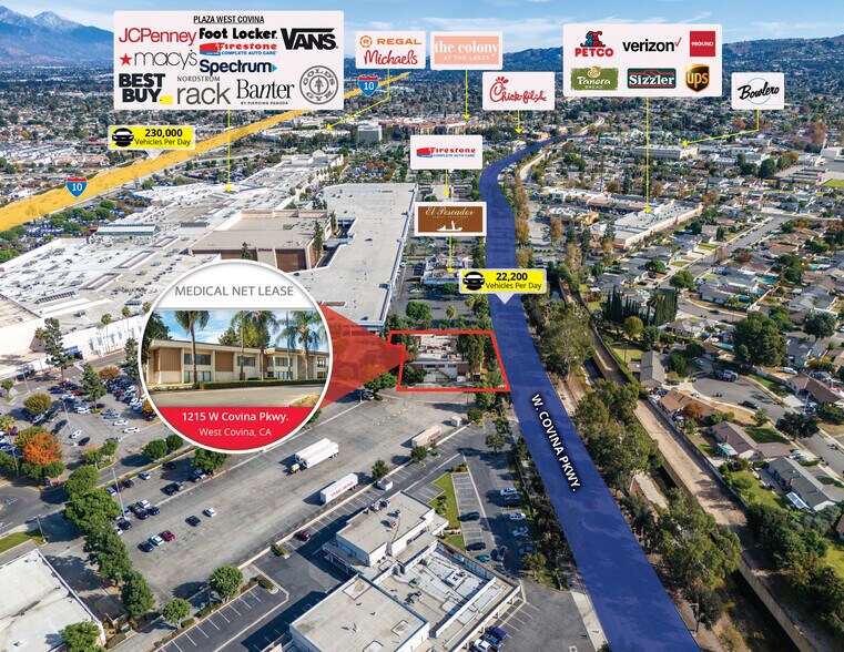 1215 W Covina Pky, West Covina, CA à vendre - Aérien – Image 2 sur 6
