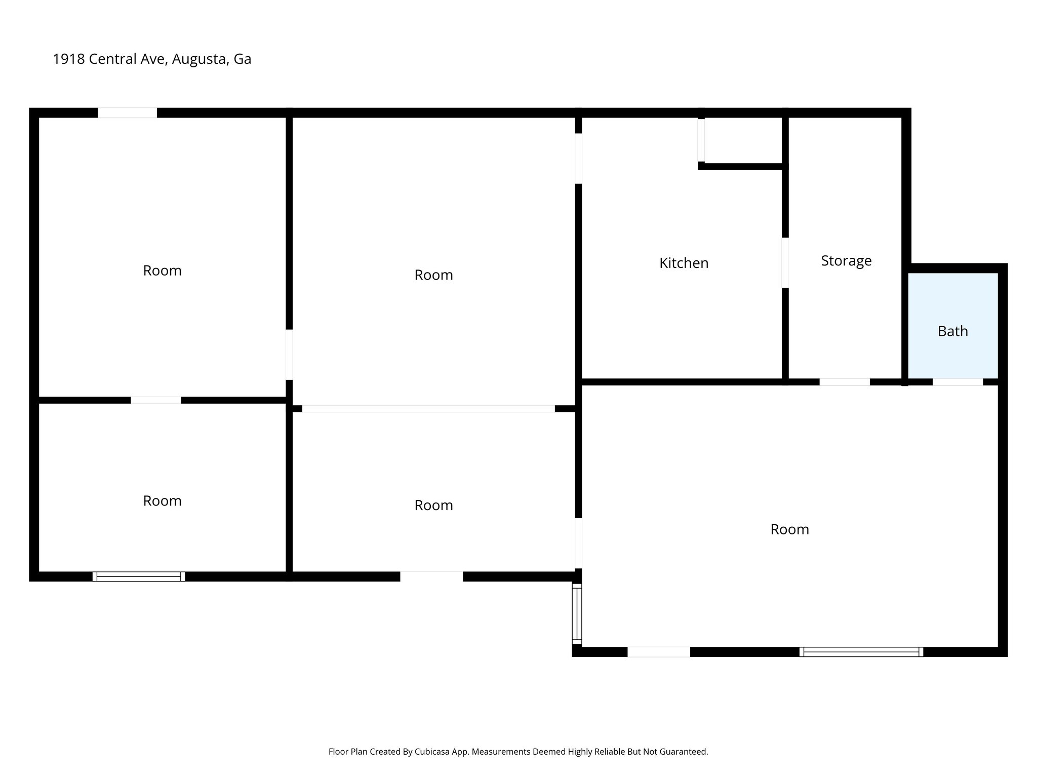 1918 Central Ave, Augusta, GA à louer Plan d’étage– Image 1 sur 1