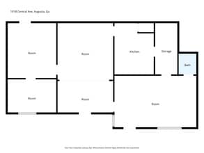 1918 Central Ave, Augusta, GA à louer Plan d’étage– Image 1 sur 1