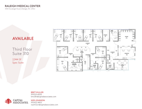 3100 Duraleigh Rd, Raleigh, NC à louer Plan d’étage– Image 1 sur 1