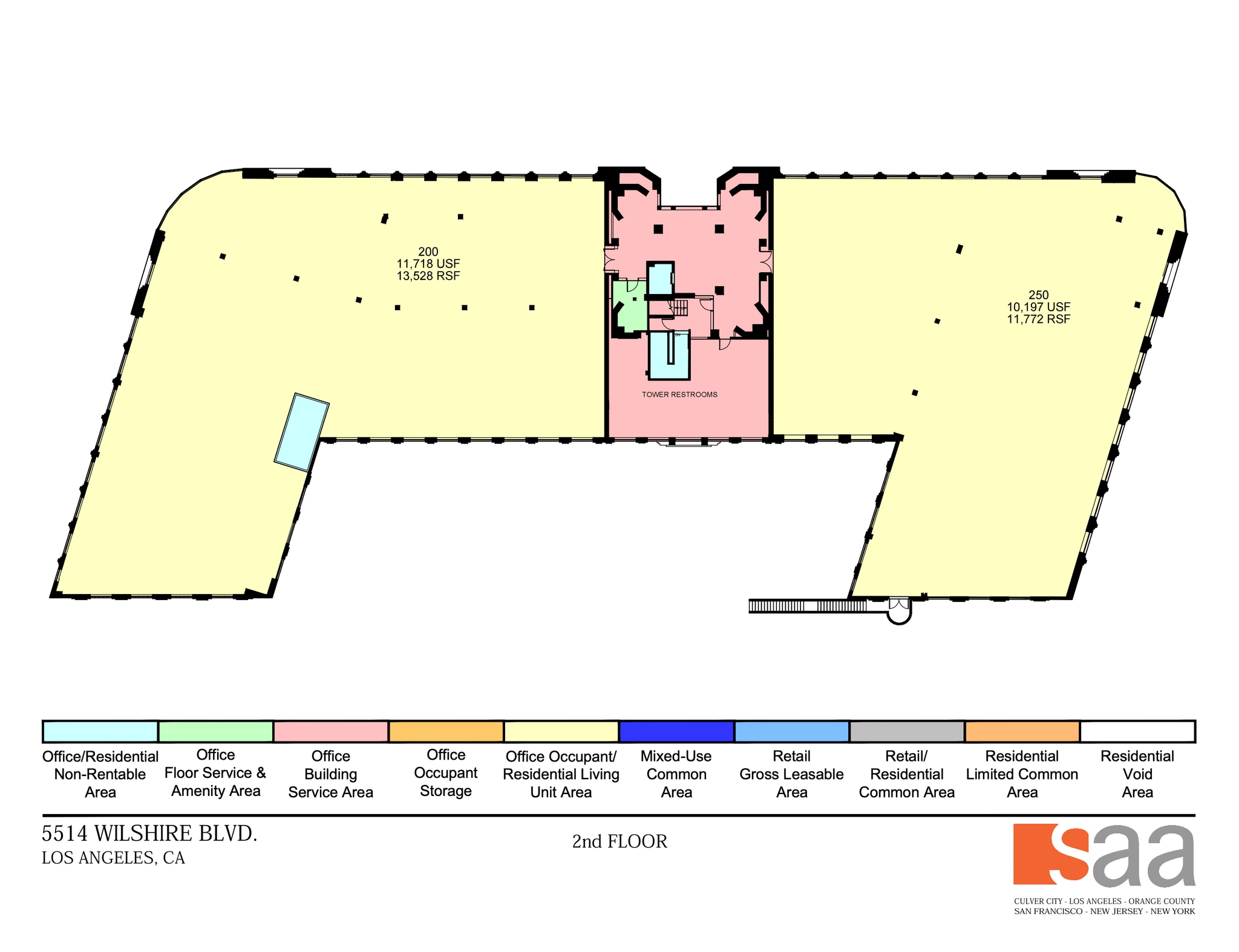 5500-5528 Wilshire Blvd, Los Angeles, CA à louer Plan d’étage– Image 1 sur 1