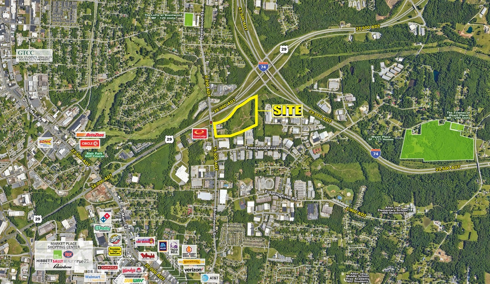 2005 Brentwood St, High Point, NC à louer - Aérien – Image 2 sur 3