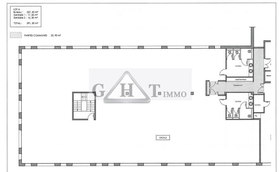 Bureau dans Serris à louer - Plan d’étage – Image 2 sur 2