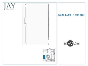 8 W 38th St, New York, NY à louer Plan d’étage– Image 2 sur 8