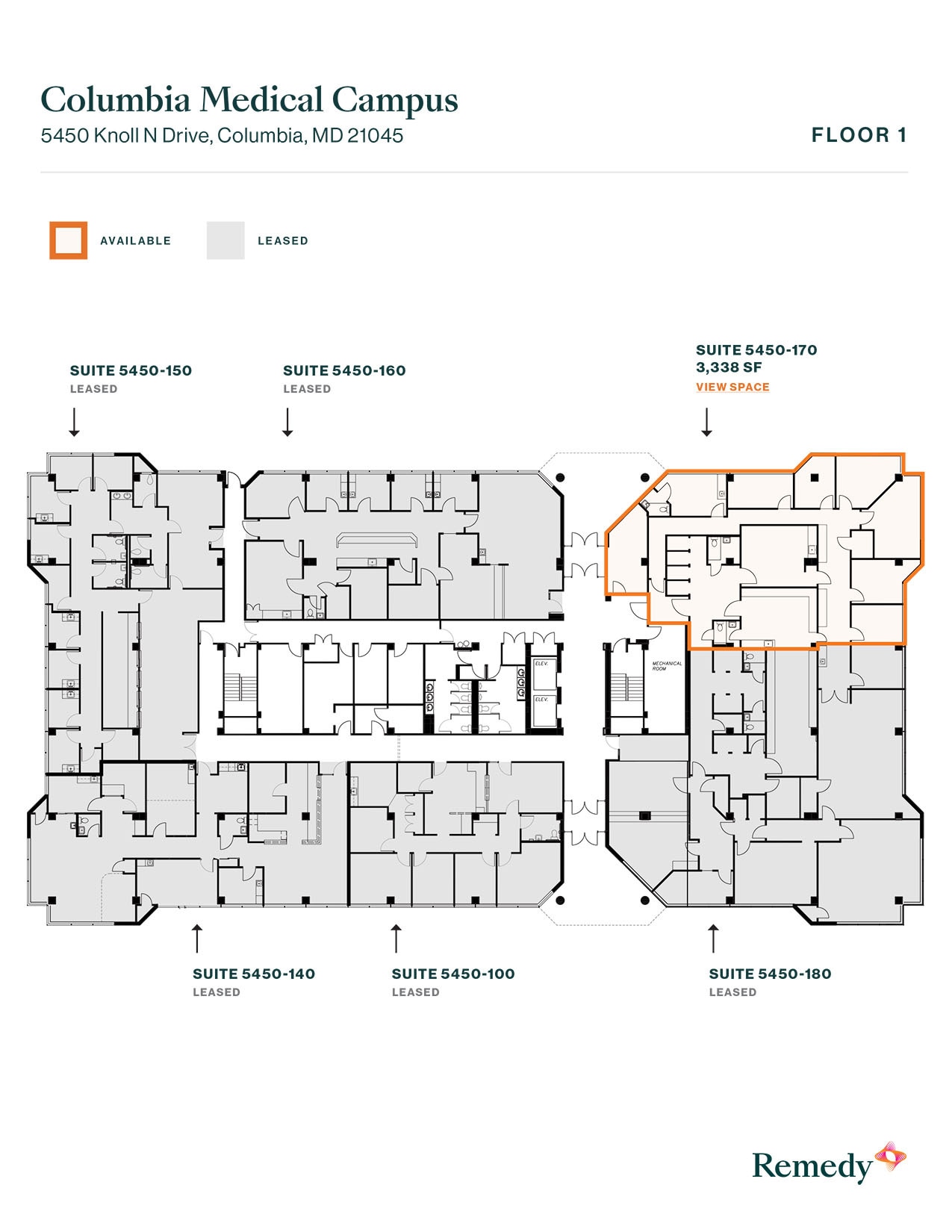 5450 Knoll North Dr, Columbia, MD à louer Plan d’étage– Image 1 sur 1