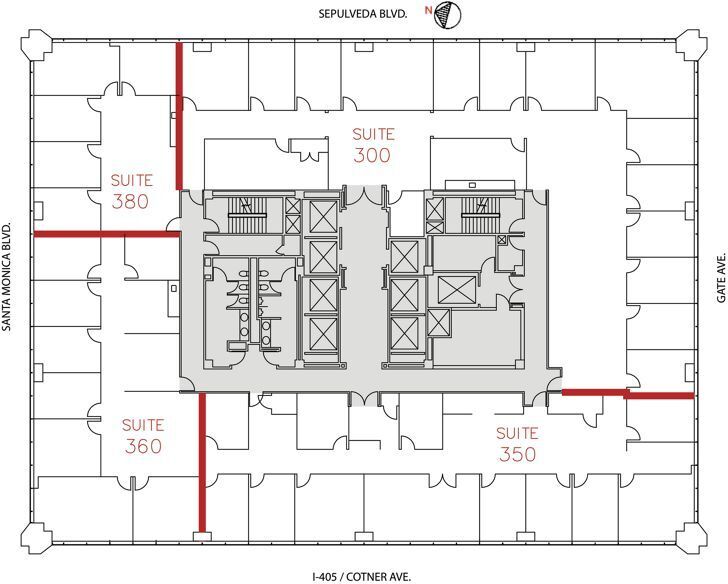 11100 Santa Monica Blvd, Los Angeles, CA à louer Plan d’étage– Image 1 sur 1