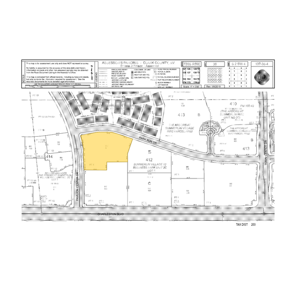 900 S Pavilion Center Dr, Las Vegas, NV à louer - Plan cadastral – Image 2 sur 8
