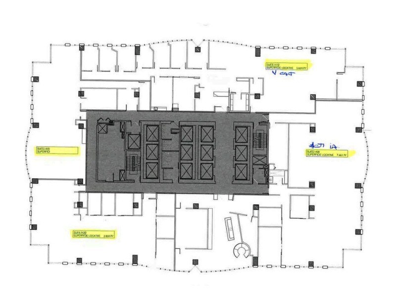 1800 Av McGill College, Montréal, QC à louer Plan d’étage– Image 1 sur 1