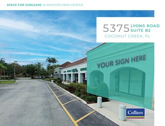 Plus de détails pour 5331-5415 Lyons Rd, Coconut Creek, FL - Local commercial à louer