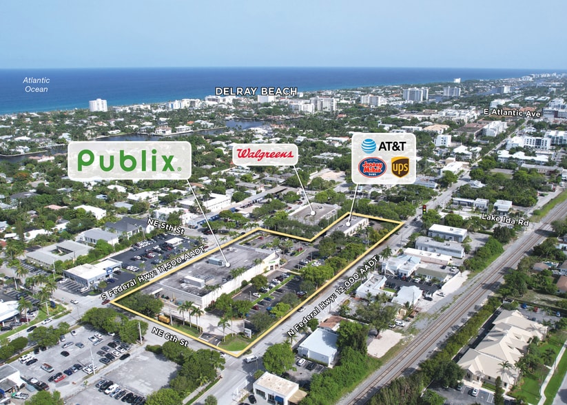 555 NE 5th Ave, Delray Beach, FL à louer - Aérien – Image 2 sur 4