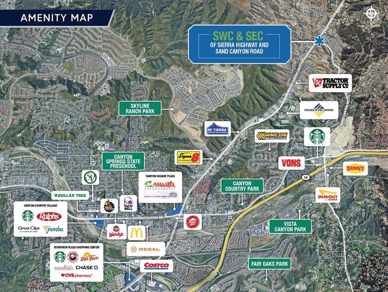 SWC & SEC of Sierra Hwy & San Canyon Rd, Santa Clarita, CA à vendre - Photo de l’immeuble – Image 2 sur 5