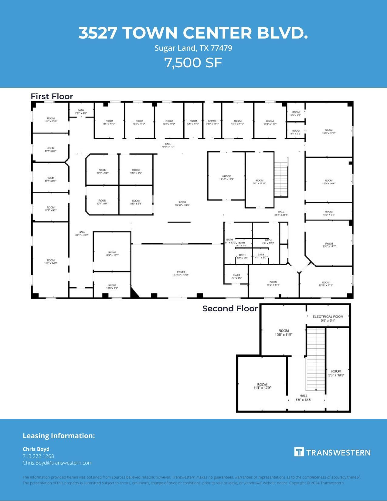 3527 Town Center Blvd, Sugar Land, TX à louer Plan d’étage– Image 1 sur 1