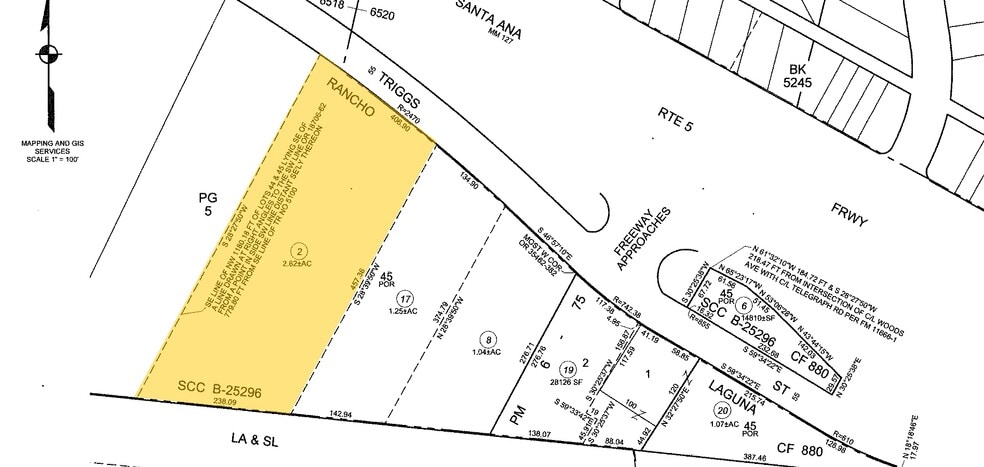 5100 Triggs St, Commerce, CA à vendre - Plan cadastral – Image 2 sur 2