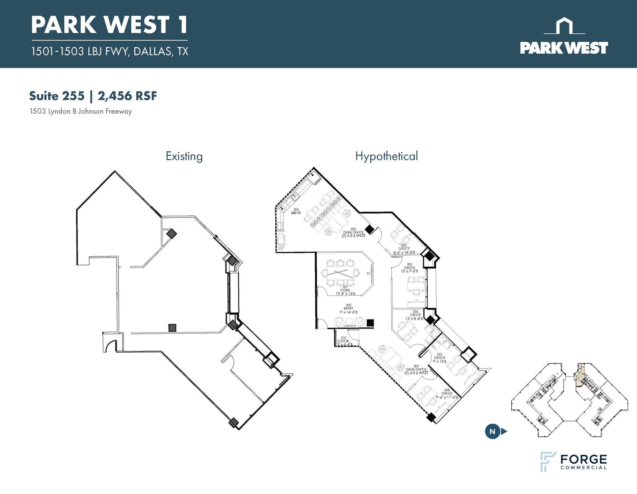 1501-1507 Lyndon B Johnson Fwy, Dallas, TX à louer Plan d’étage– Image 1 sur 1