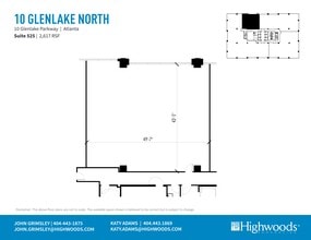 10 Glenlake Pky NE, Atlanta, GA à louer Plan de site– Image 1 sur 1