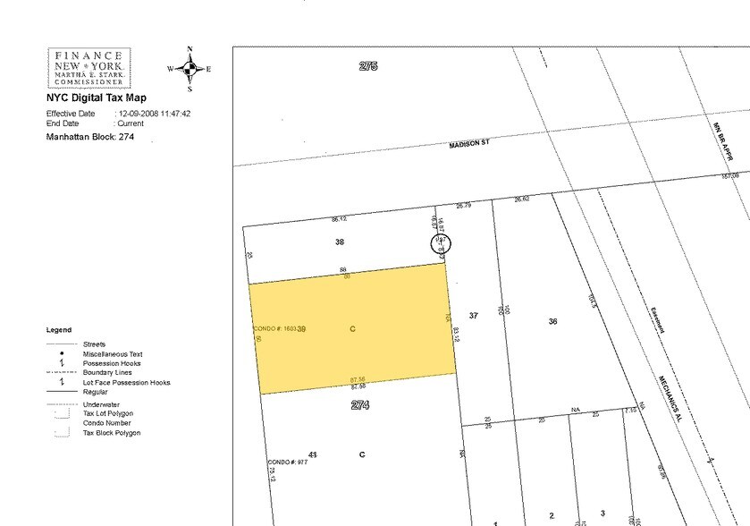 44-46 Market St, New York, NY à vendre - Plan cadastral – Image 3 sur 7