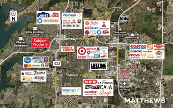 Pecan Dr & E Eldorado Pkwy, Little Elm, TX - Vue aérienne  vue de carte - Image1