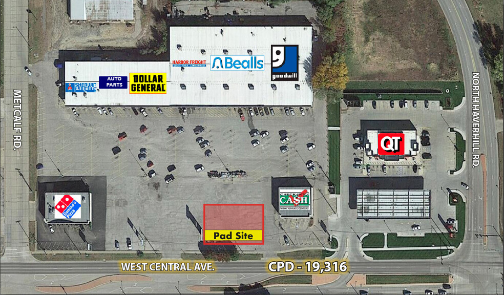 El Dorado Plaza Shopping Center, El Dorado, KS à vendre - Aérien – Image 2 sur 2