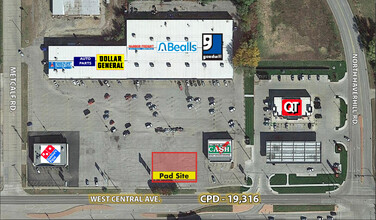 El Dorado Plaza Shopping Center, El Dorado, KS - VUE AÉRIENNE  vue de carte