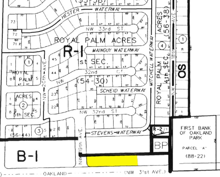 1871-1891 W Oakland Park Blvd, Oakland Park, FL à vendre - Plan cadastral – Image 3 sur 4