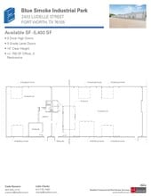 2402-2404 Blue Smoke Ct, Fort Worth, TX à louer Plan d’étage– Image 1 sur 1
