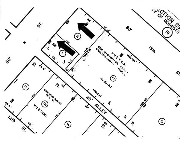 1224 K St, Modesto, CA à vendre - Plan cadastral – Image 2 sur 23