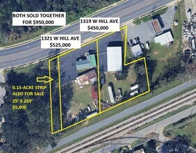 1321 W Hill Ave, Valdosta, GA - Vue aérienne vue de carte - Image1