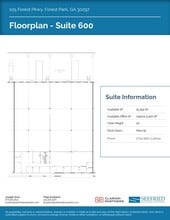 105 Forest Pky, Forest Park, GA à louer Plan d’étage– Image 2 sur 2
